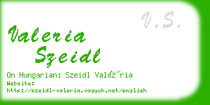 valeria szeidl business card